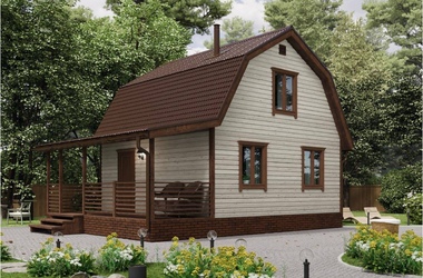 Дачный дом «Ясень» ЛК 6х6